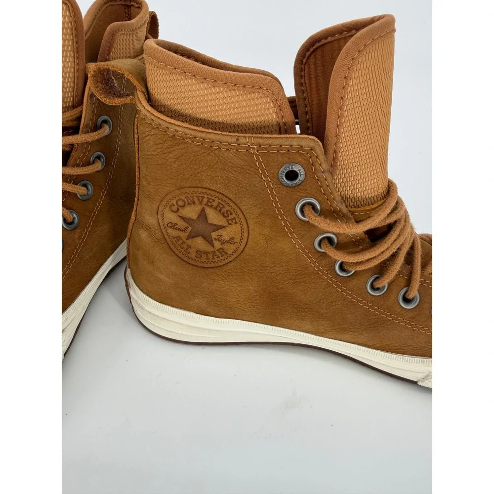 Converse Chuck Taylor All Star Leather High Top Boots Ginger Brown 157461C